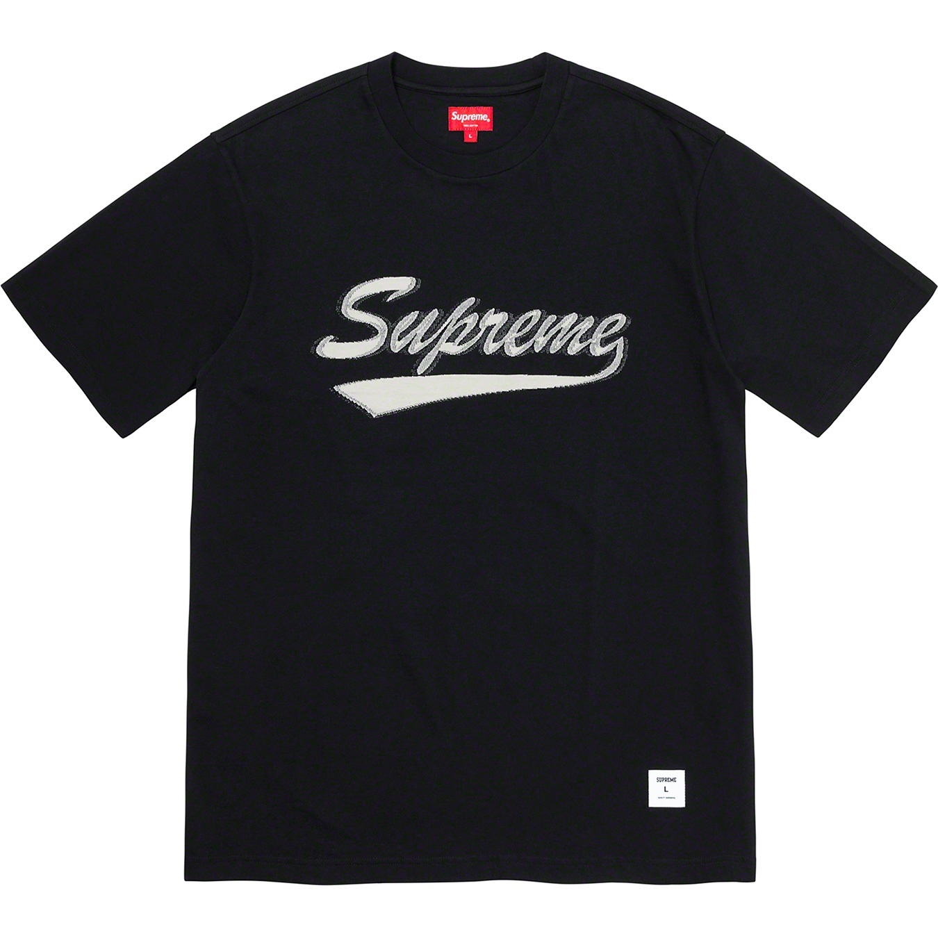 Intarsia Script S/S Top view 5